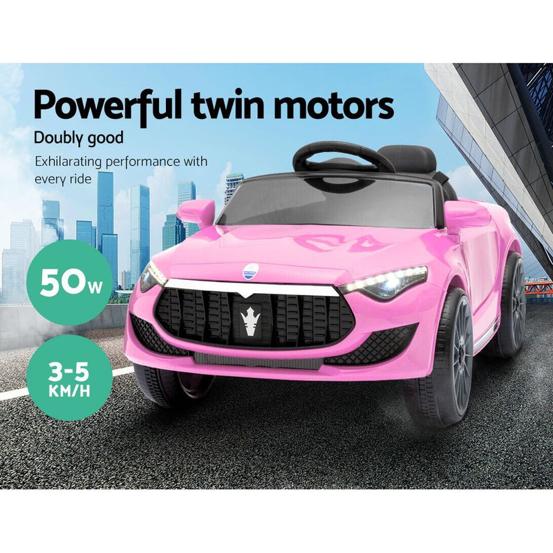 Rigo Maserati Kids Ride On Car -  Pink - Sale Now