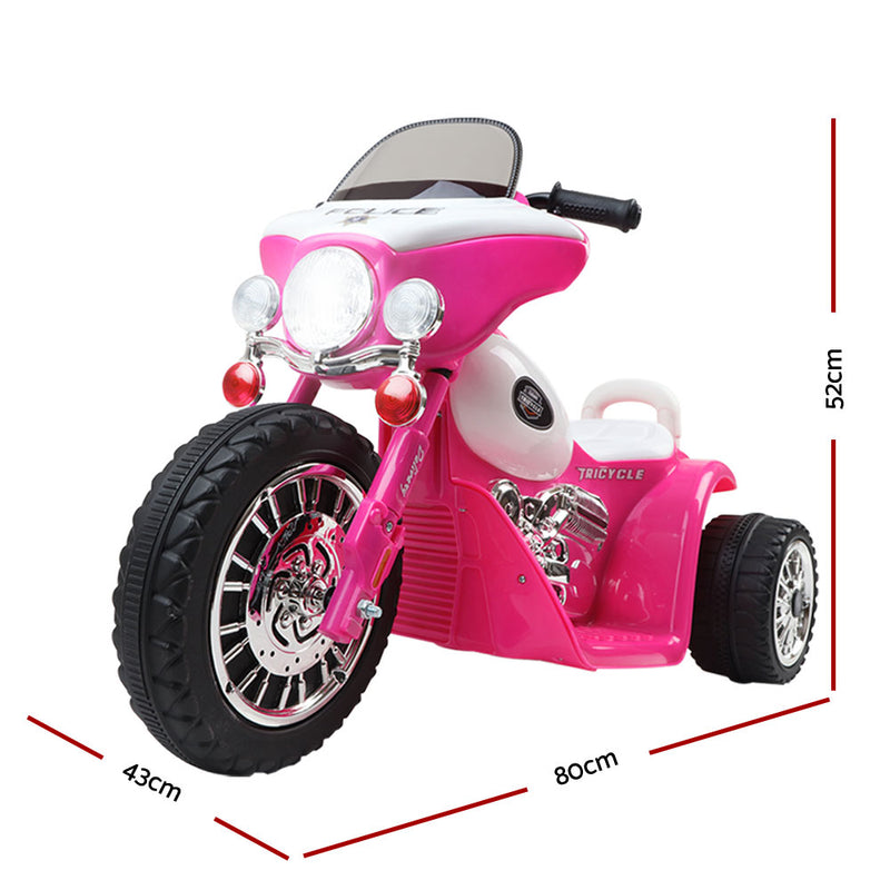 Rigo Kids Ride On Motorcycle Motorbike Car Harley Style Electric Toy Police Bike - Sale Now