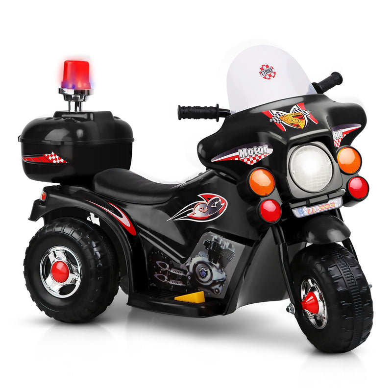 Rigo Kids Ride On Motorbike Motorcycle Car Black - Sale Now