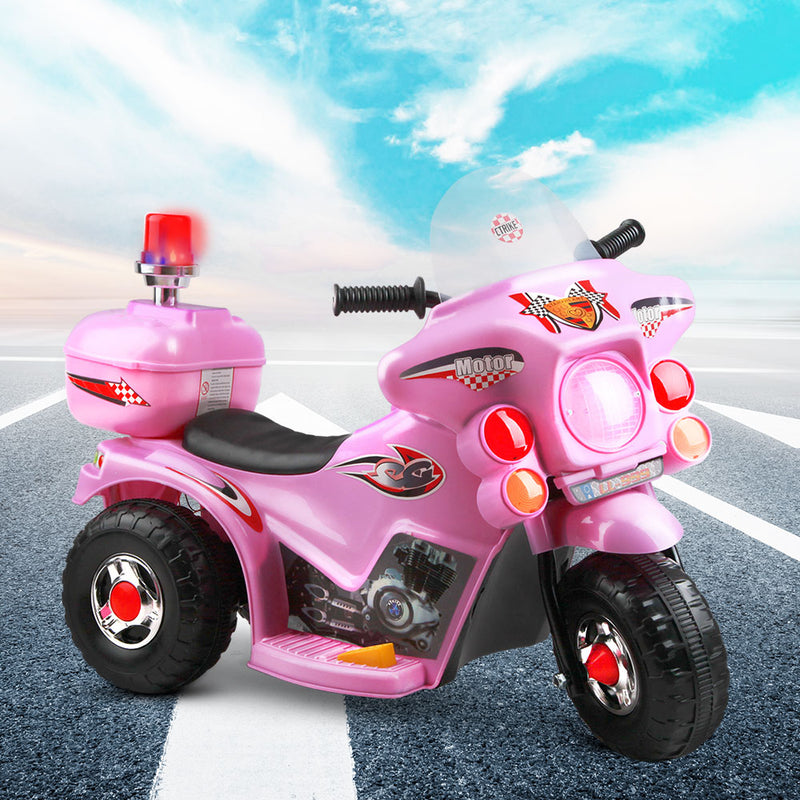 Rigo Kids Ride On Motorbike Motorcycle Car Pink - Sale Now