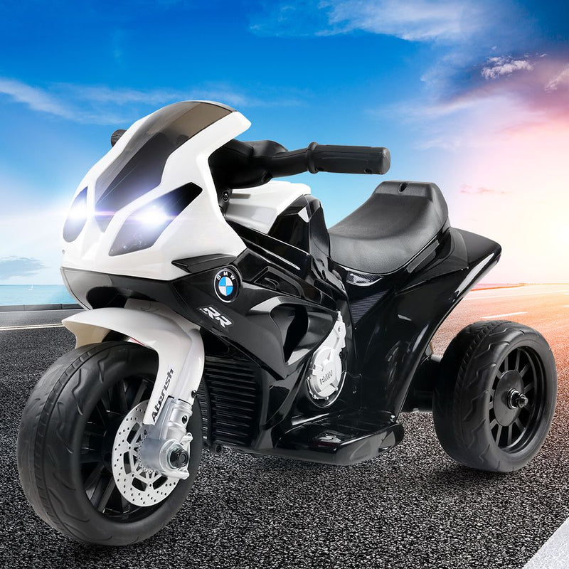 Kids Ride On Motorbike BMW Licensed S1000RR Motorcycle Car Black - Sale Now