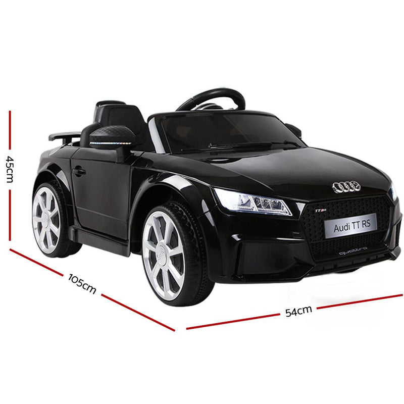 Kids Ride On Car Audi Licensed TT RS Black - Sale Now