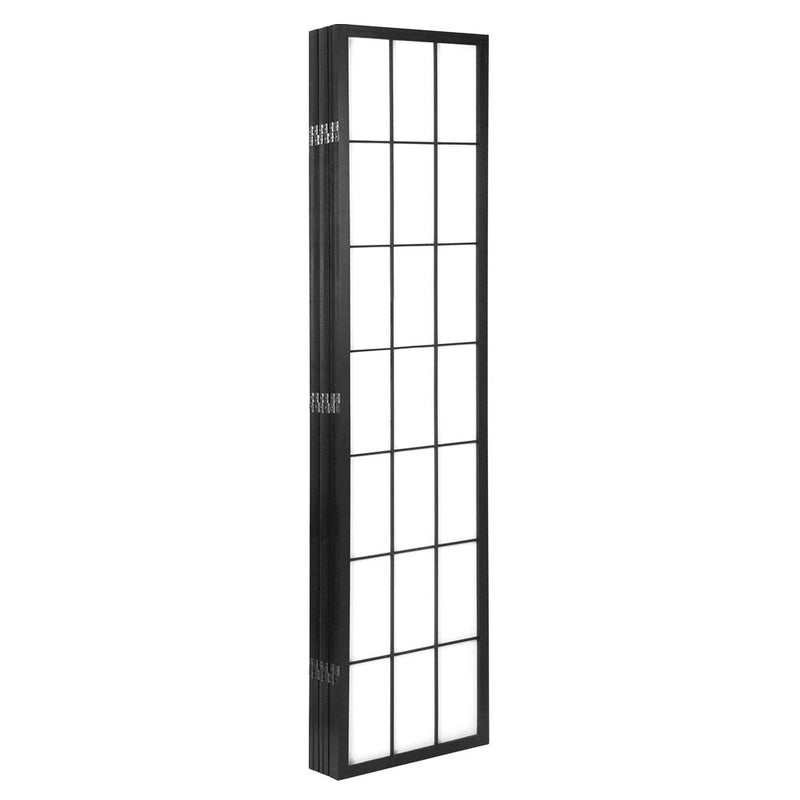 Artiss 6 Panel Room Divider Screen Privacy Dividers Pine Wood Stand Black White - Sale Now