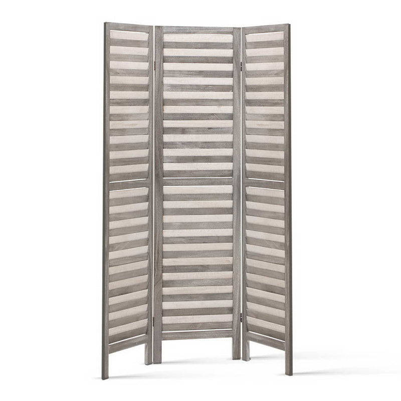 Artiss Room Divider Privacy Screen Foldable Partition Stand 3 Panel Grey - Sale Now