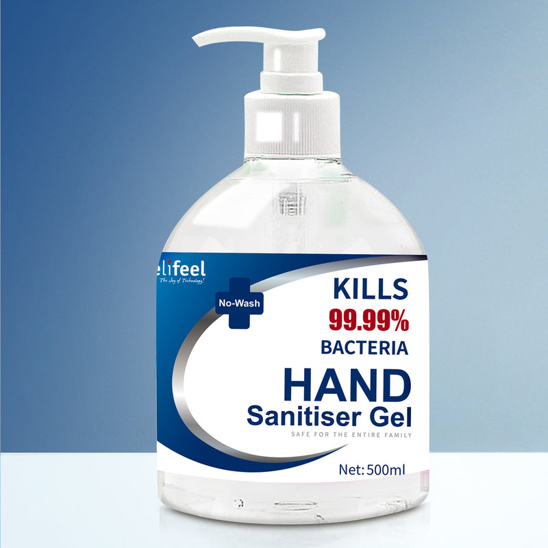 Relifeel Instant Hand Sanitiser Gel Alcohol Sanitizer Quick Dry 500ml No Wash - Sale Now