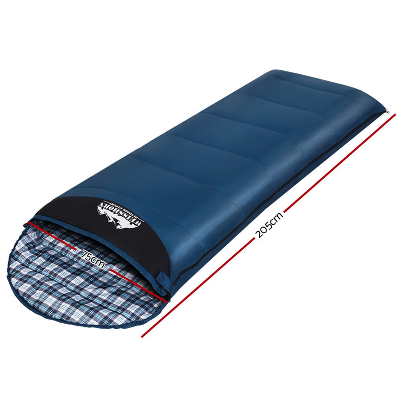 Weisshorn Sleeping Bag Single Camping Hiking Winter Thermal - Sale Now