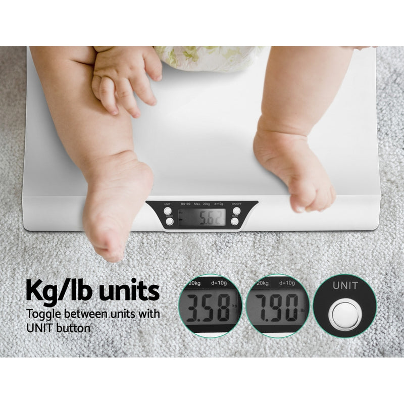 Cuddly Baby Electronic Digital Baby Scale Infant Weight Scales Monitor Track Pet - Sale Now