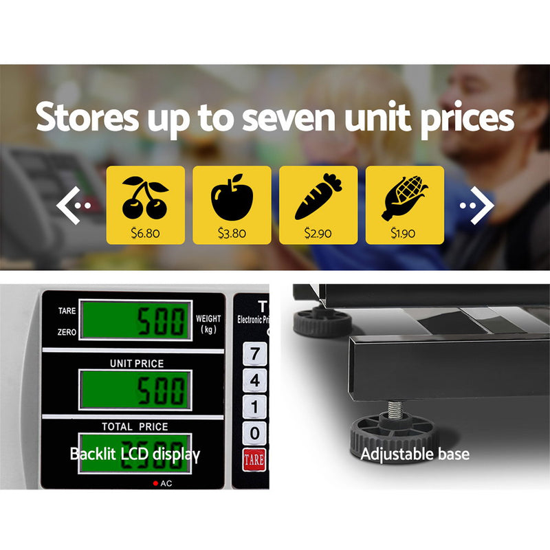 300KG Digital Platform Scale Electronic Scales Shop Market Commercial Postal - Sale Now