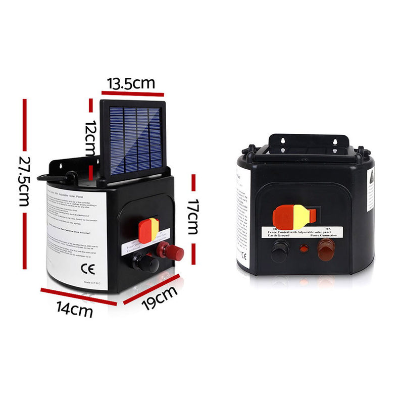 Giantz 5km Solar Electric Fence Charger Energiser - Sale Now