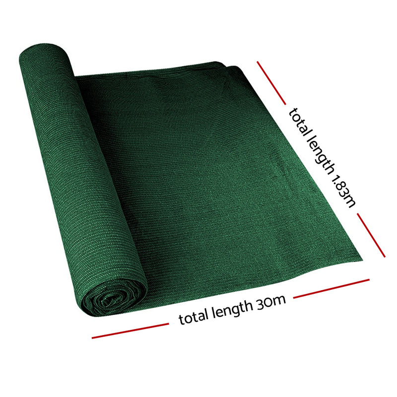 Instahut 1.83 x 30m Shade Sail Cloth - Green - Sale Now