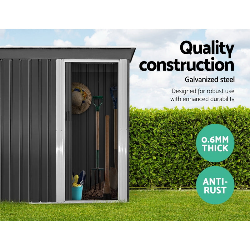 Giantz 1.64x0.89M Garden Shed Outdoor Storage Sheds Tool Workshop Shelter Metal - Sale Now