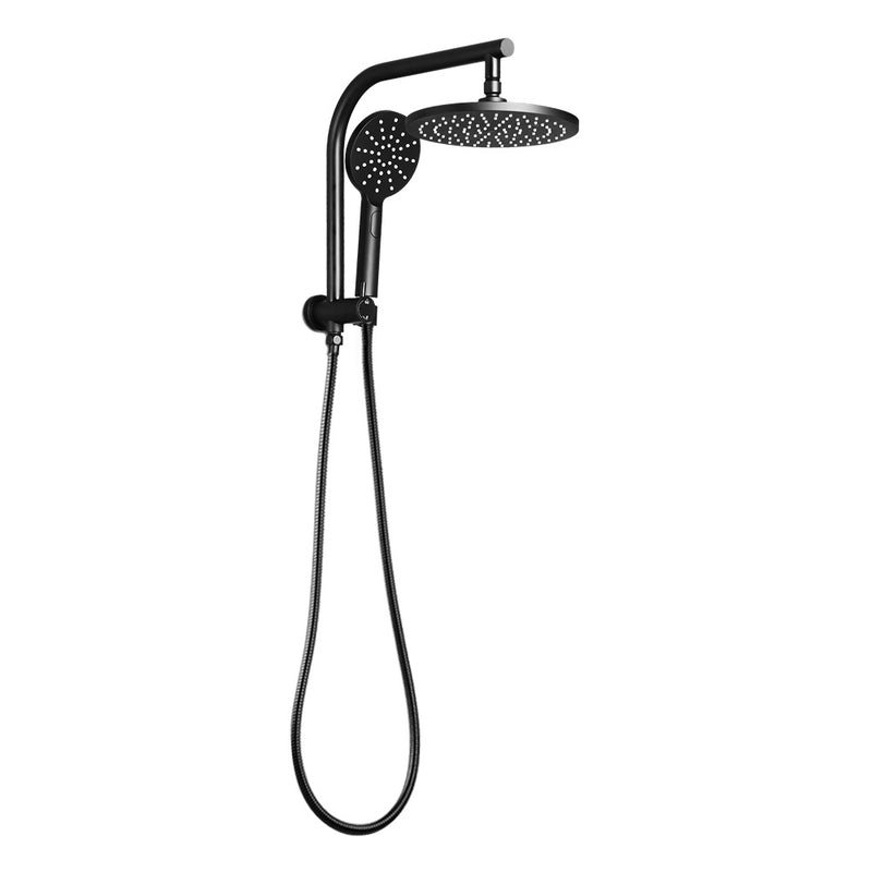 Cefito WELS 9'' Rain Shower Head Set Round Handheld High Pressure Wall Black - Sale Now