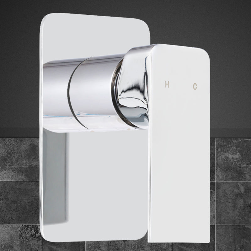 Cefito Bathroom Mixer Tap Faucet Rain Shower head Set Hot And Cold Diverter DIY Chrome - Sale Now
