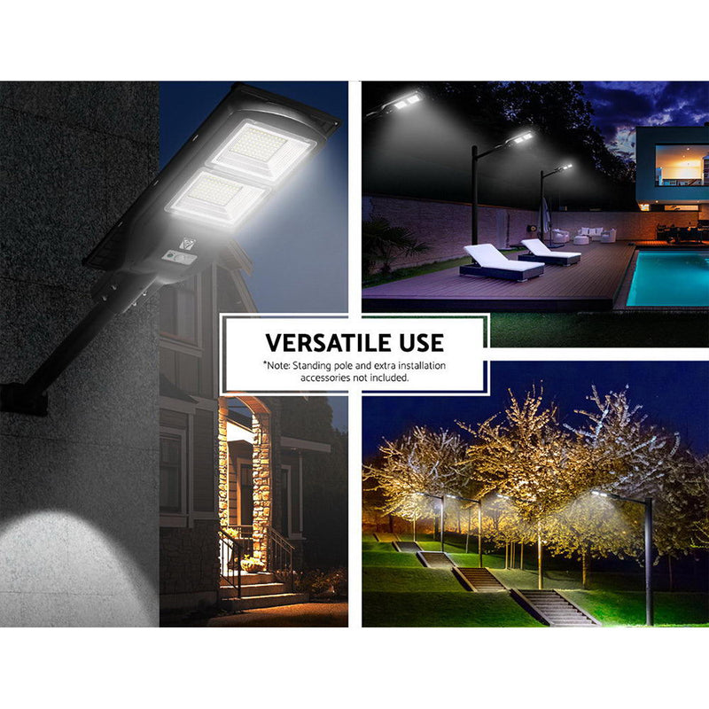LED Solar Street Flood Light Motion Sensor Remote Outdoor Garden Lamp Lights 120W - Sale Now
