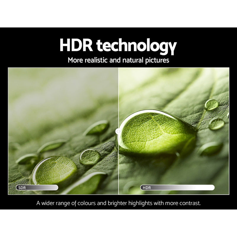 Devanti Smart LED TV 55" Inch 4K UHD HDR LCD Slim Thin Screen Netflix - Sale Now