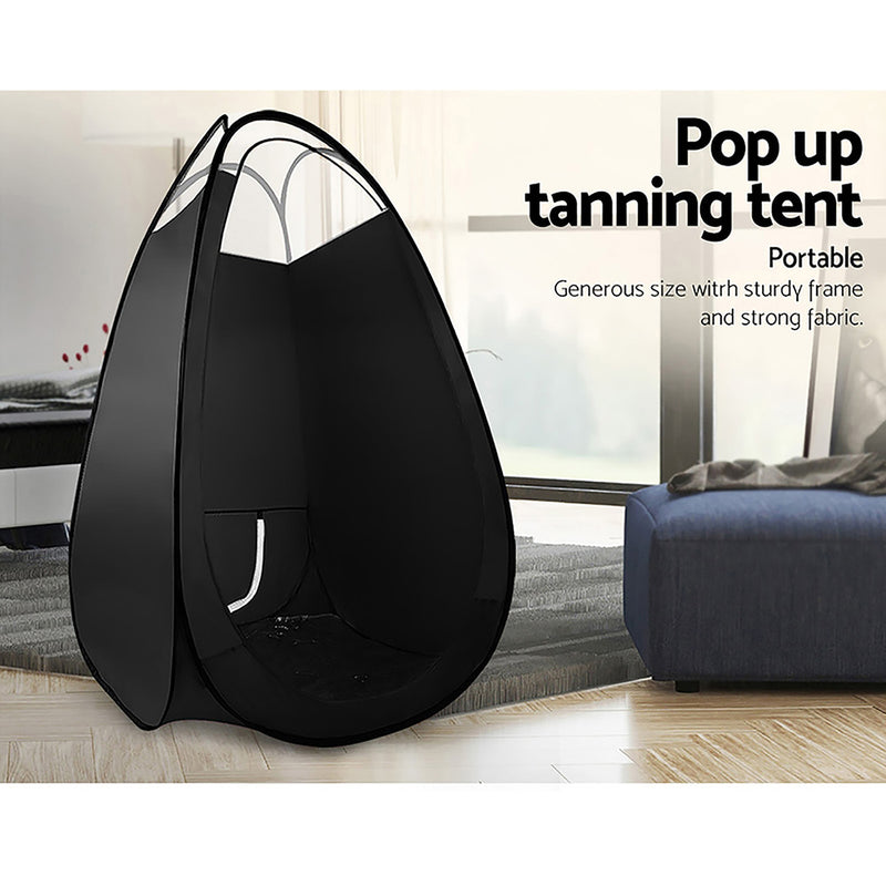 Portable Pop Up Tanning Tent - Black - Sale Now