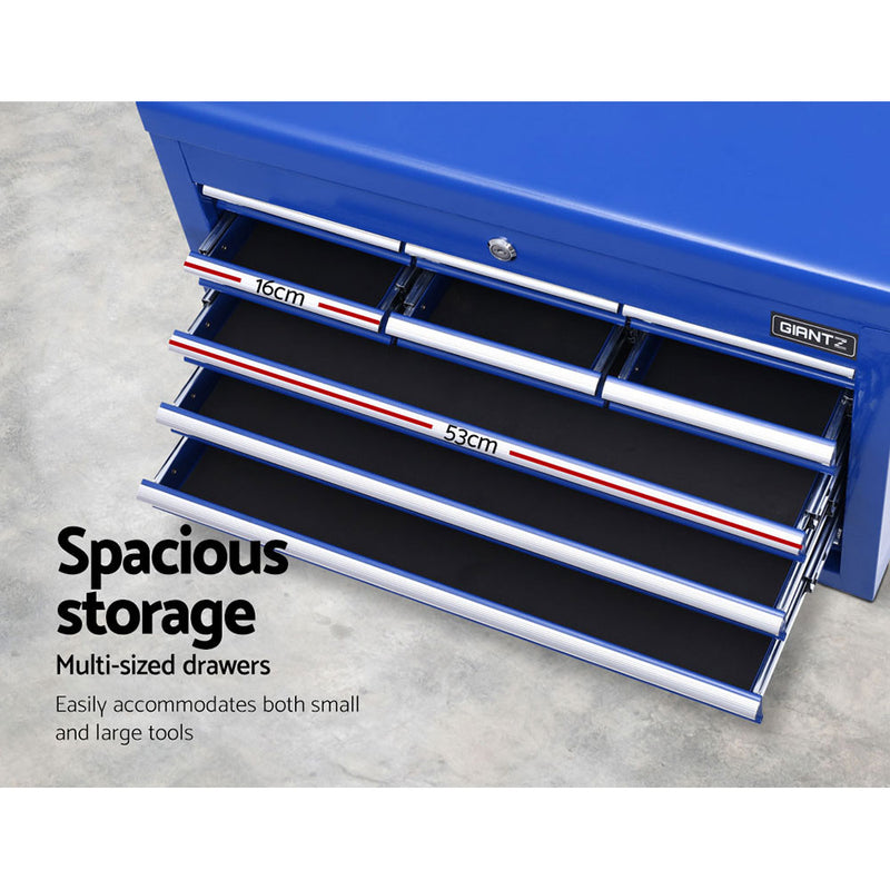 Giantz 10-Drawer Tool Box Chest Cabinet Garage Storage Toolbox Blue - Sale Now