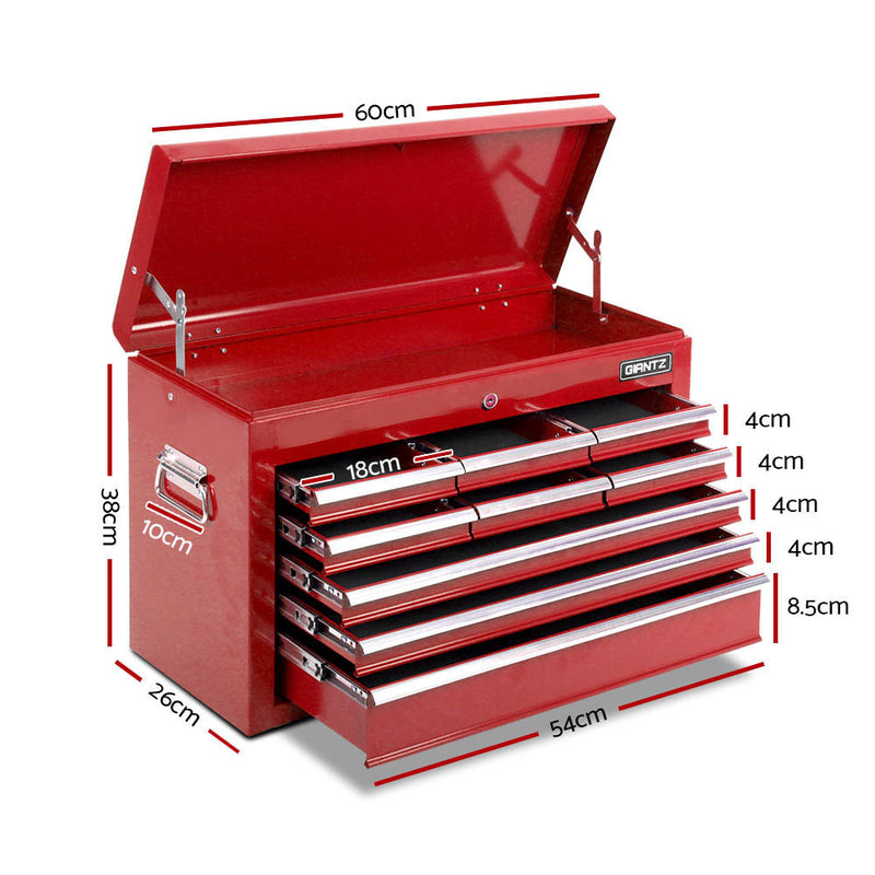 Giantz 14 Drawers Toolbox Chest Cabinet Mechanic Trolley Garage Tool Storage Box - Sale Now