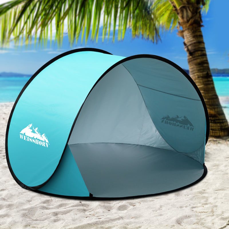 Weisshorn Pop Up Beach Tent Camping Portable Sun Shade Shelter Fishing - Sale Now