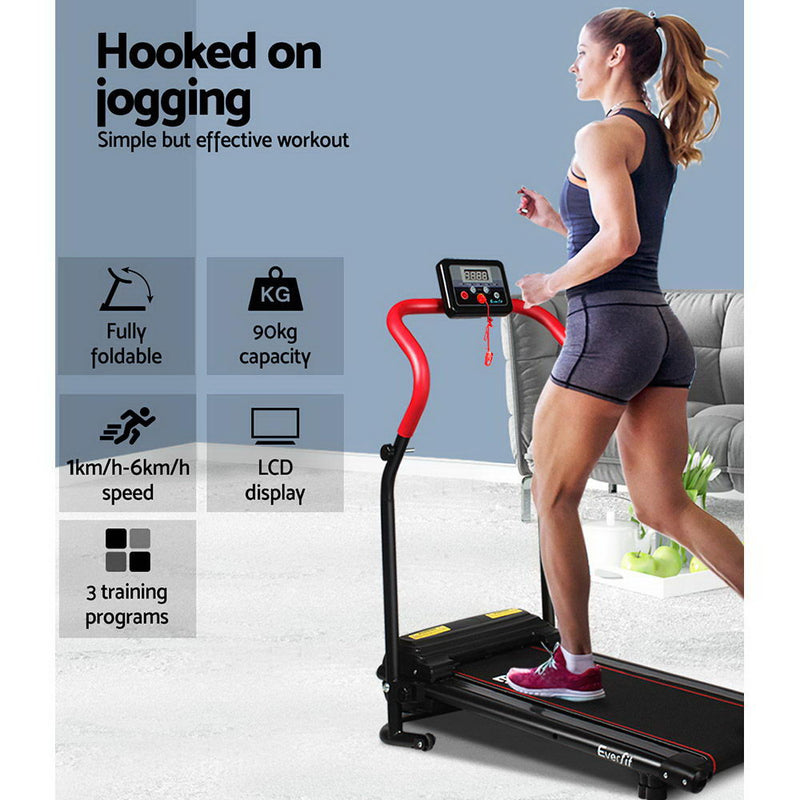 Everfit Home Electric Treadmill - Red - Sale Now