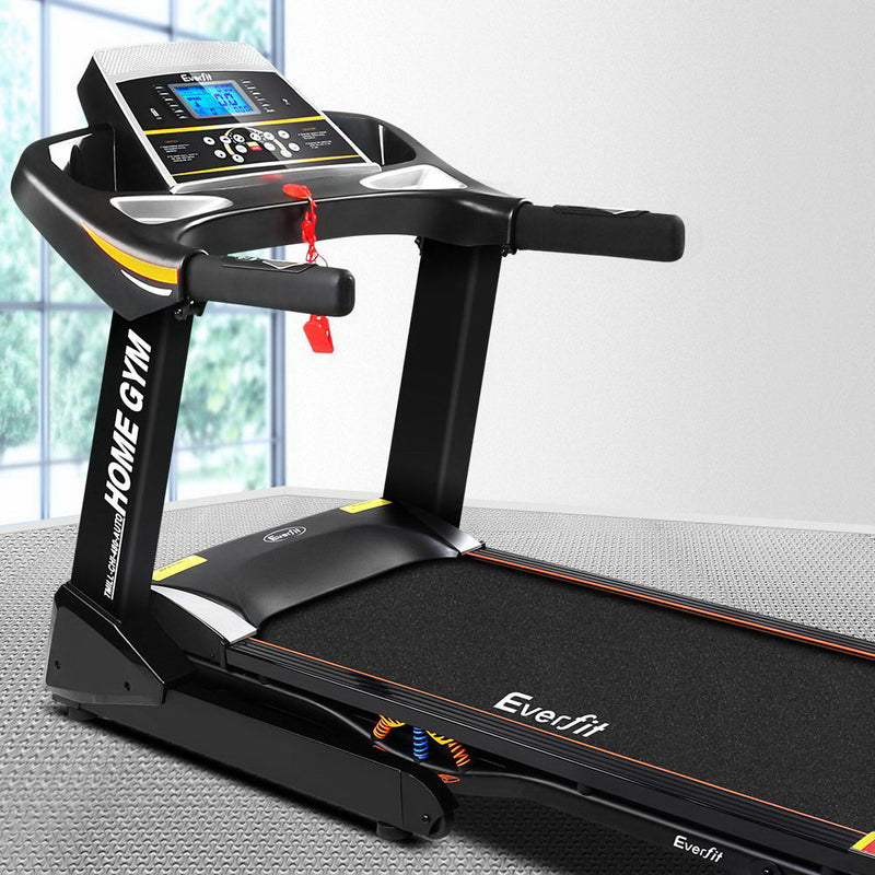 Everfit Electric Treadmill 48cm Incline Running Home Gym Fitness Machine Black - Sale Now