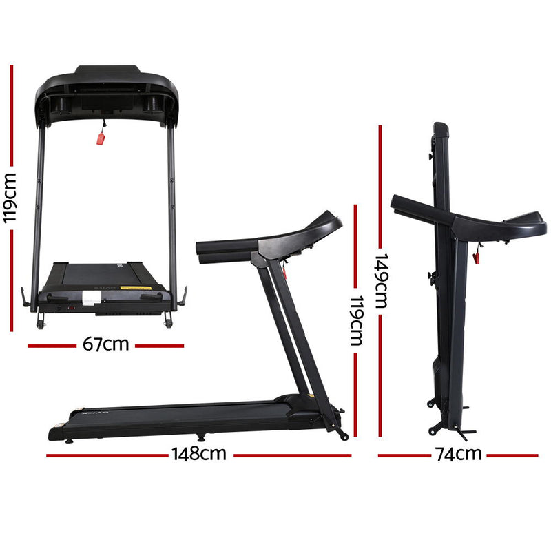 OVICX Electric Treadmill Home Gym Exercise Machine Fitness Equipment Compact - Sale Now