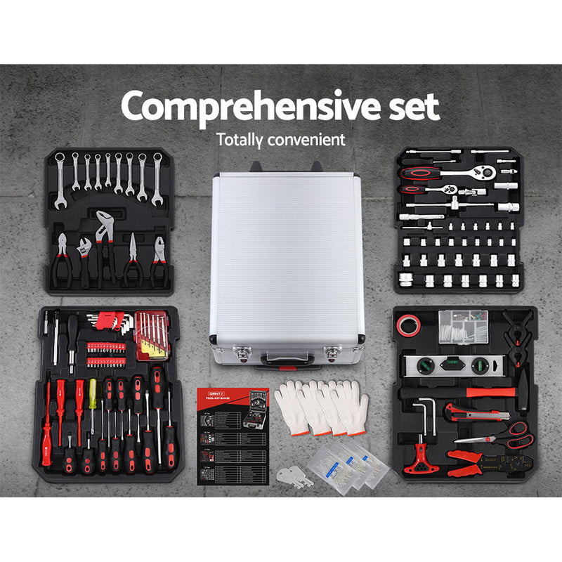 786pcs Tool Kit Trolley Case Mechanics Box Toolbox Portable DIY Set SL - Sale Now
