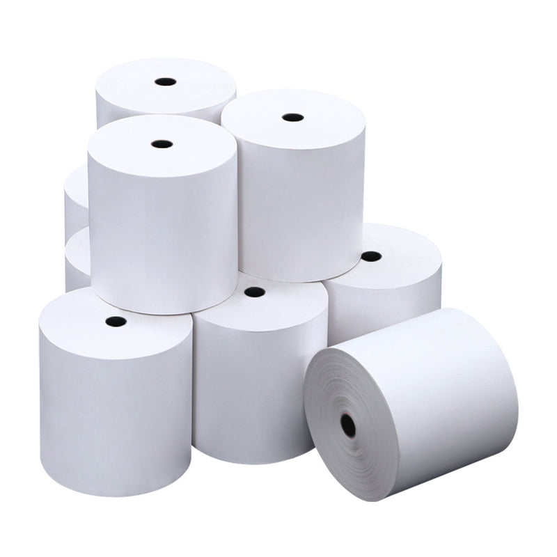 100 Bulk Thermal Paper Rolls 80x80 mm Cash Register Receipt Roll Eftpos Papers - Sale Now