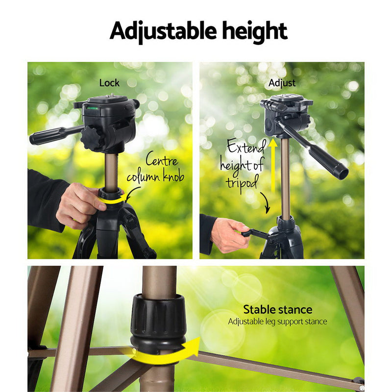 Weifeng 160cm Dual Bubble Level Camera Tripod - Sale Now