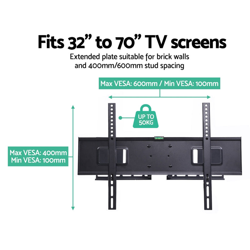 Artiss TV Wall Mount Bracket Tilt Swivel Full Motion Flat LED LCD 32 42 50 55 60 65 70 inch - Sale Now