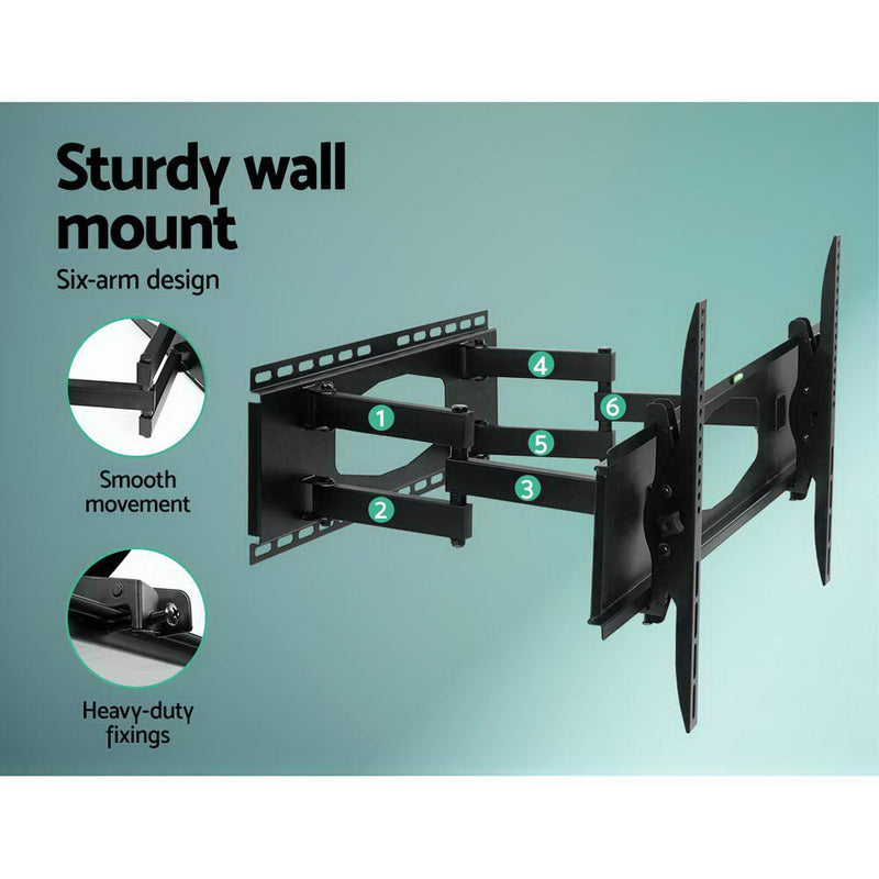 Artiss TV Wall Mount Bracket Tilt Swivel Full Motion Flat Slim LED LCD 32 inch to 80 inch - Sale Now