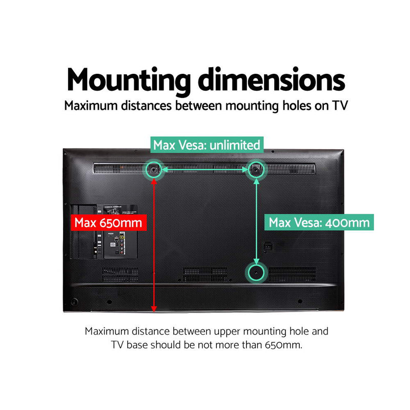 Artiss TV Mount Stand Bracket Riser Universal Table Top Desktop 32 to 65 Inch - Sale Now