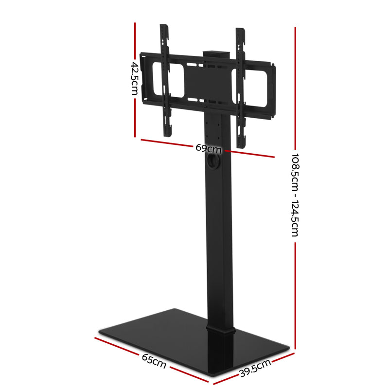 Artiss Floor TV Stand Brakcket Mount Swivel Height Adjustable 32 to 70 Inch Black - Sale Now