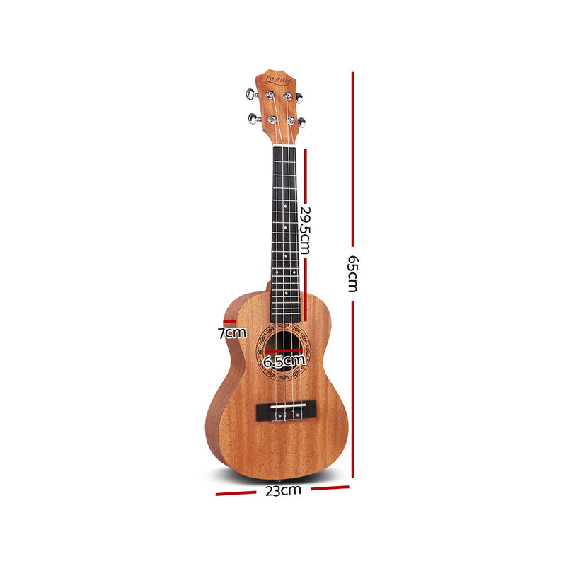 ALPHA 26 Inch Tenor Ukulele Mahogany Ukeleles Uke Hawaii Guitar - Sale Now