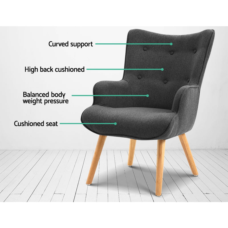Artiss LANSAR Lounge Accent Chair - Sale Now