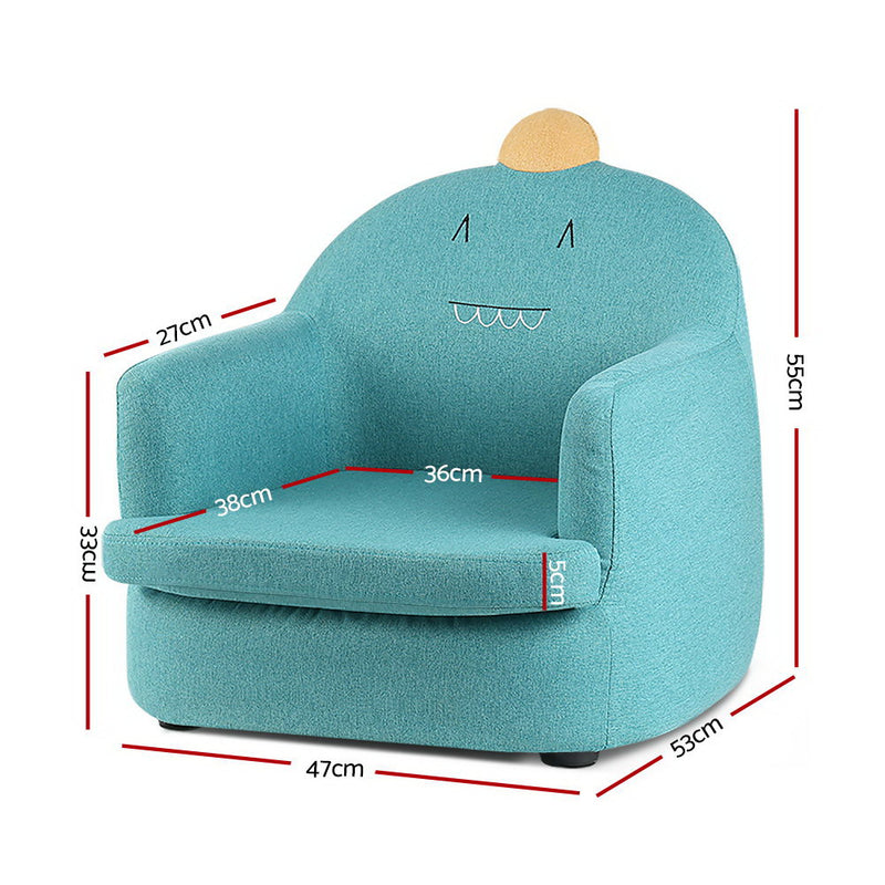 Keezi Kids Sofa Toddler Couch Lounge Chair Children Armchair Fabric Furniture - Sale Now