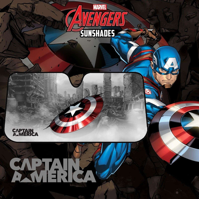 Marvel Avengers Sun Shade [150cm x 70cm] - CAPTAIN AMERICA - Sale Now