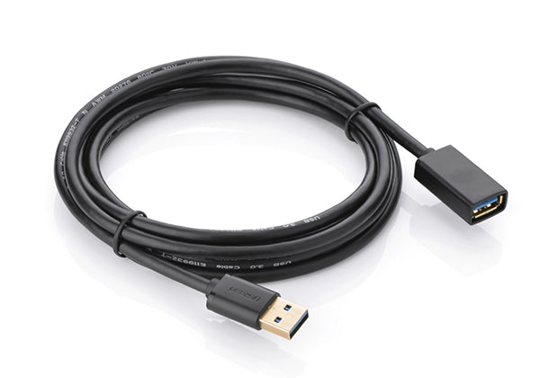 UGREEN USB 3.0 Extension Male to Female Cable 1m Black (10368) - Sale Now
