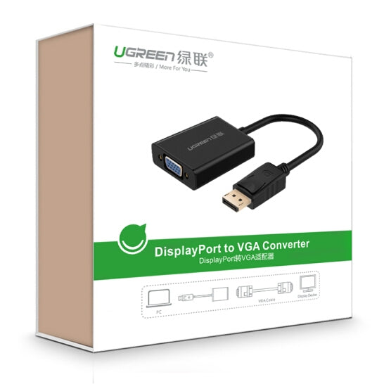 Ugreen 20414 DP male to VGA female converter cable - Black - Sale Now