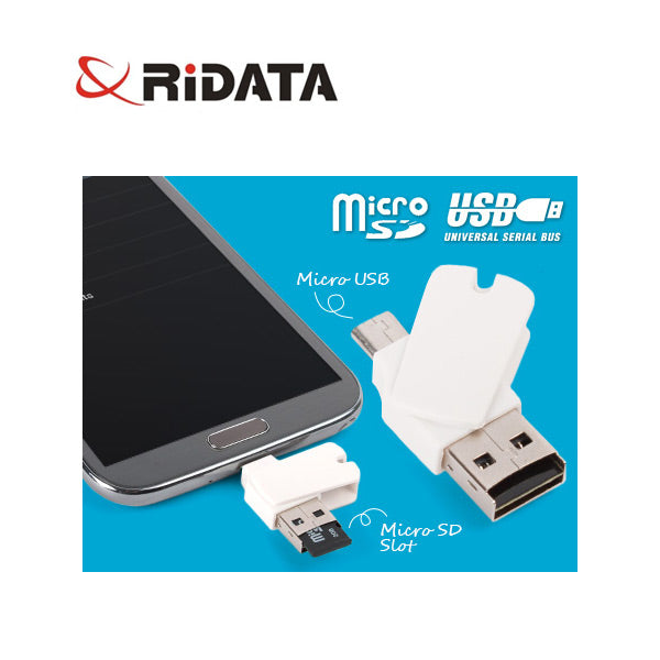 Ridata OTG Mobile Phone MicroSD Card Reader (OTG Mobile Phone/Tablet/PC) - Sale Now