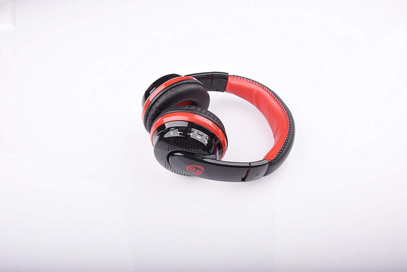 OVLENG MX666 Wireless Bluetooth Music Headphones with Mic Noise Canceling - Red - Sale Now