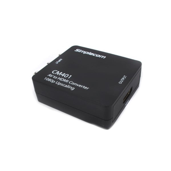 Simplecom CM401 Composite AV CVBS 3RCA to HDMI Video Converter 1080p Upscaling - Sale Now