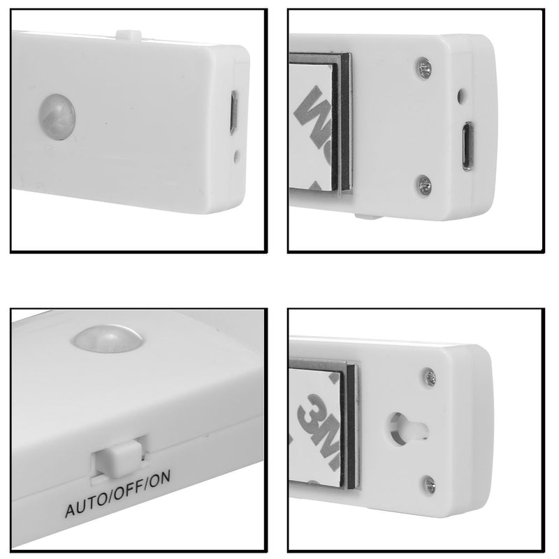 EL608 Rechargeable Infrared Motion Sensor Wall LED Night Light Torch (Warm White) - Sale Now