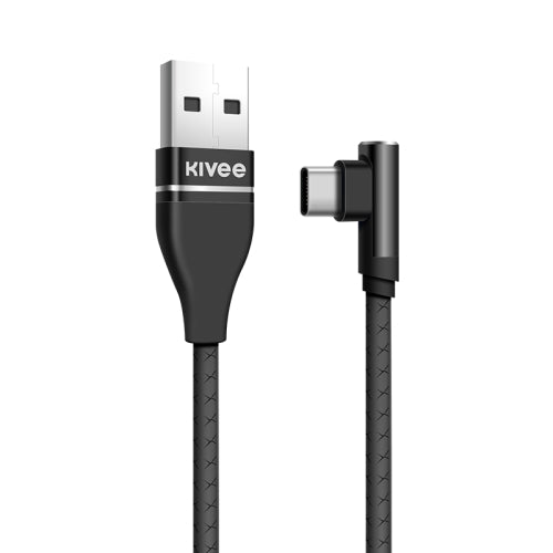 KIVEE CG011 Angle Lightning to USB Charging Cable 1M Black