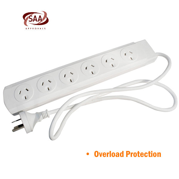 6 Way Powerboard Overload Protection 