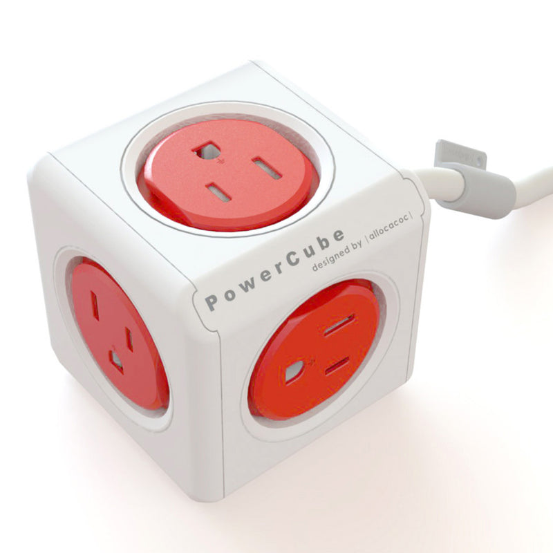 ALLOCACOC POWERCUBE Extended Boston Red 5 Outlets with 3M CABLE - Sale Now