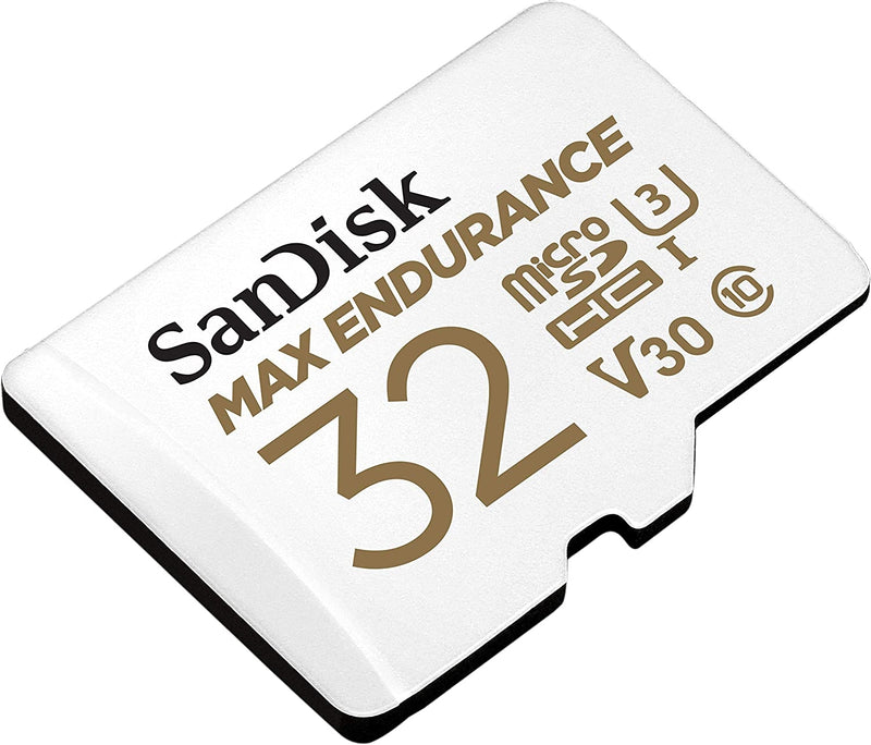 Sandisk Max Endurance Microsdhc Card SQQVR 32G (15 000 HRS) UHS-I C10 U3 V30 100MB/S R 40MB/S W SD Adaptor SDSQQVR-032G-GN6IA - Sale Now