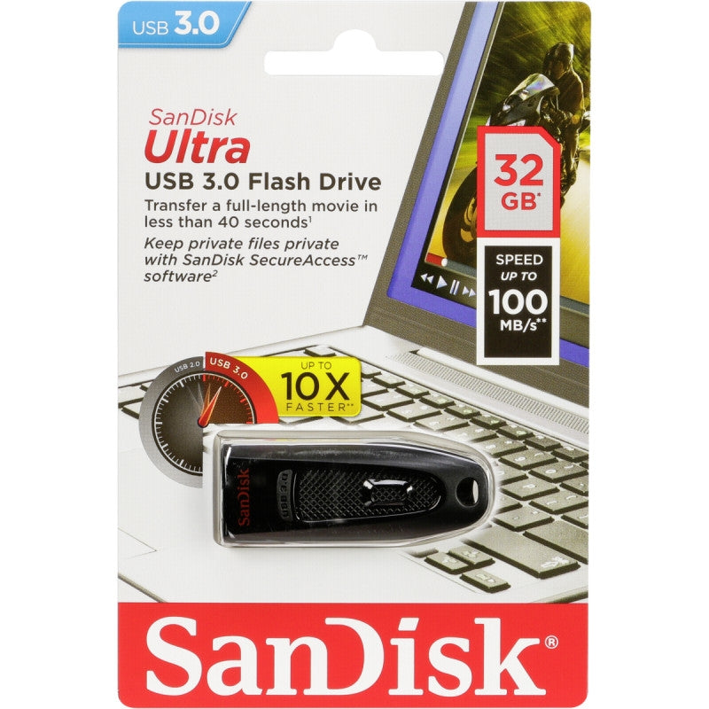 SanDisk Ultra CZ48 32G USB 3.0 Flash Drive (SDCZ48-032G) - Sale Now