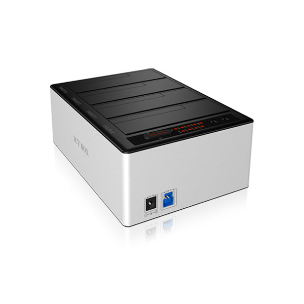 ICY BOX 4 bay JBOD docking and cloning station with USB 3.0 for SATA hard disks and SSDs (IB-141CL-U3) - Sale Now