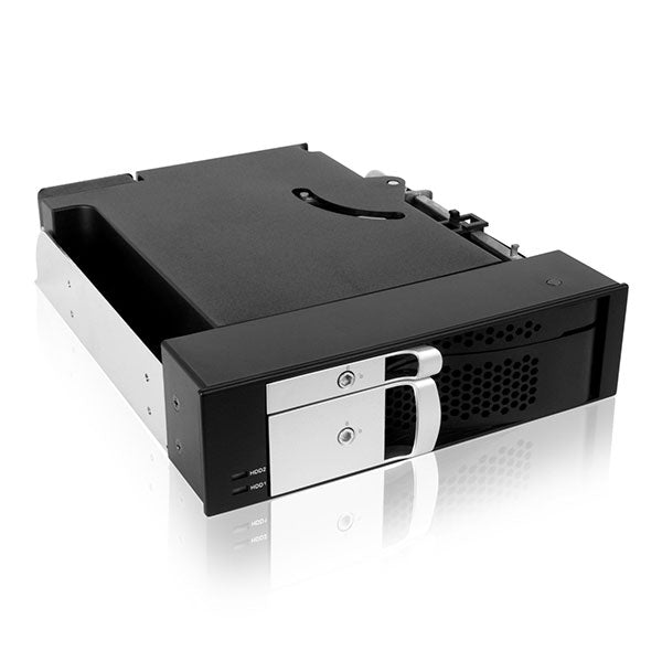 ICY BOX Trayless module for 1x 2.5" and 1x 3.5" SATA HDDs in 1x 5.25" bay (IB-172SK-B) - Sale Now